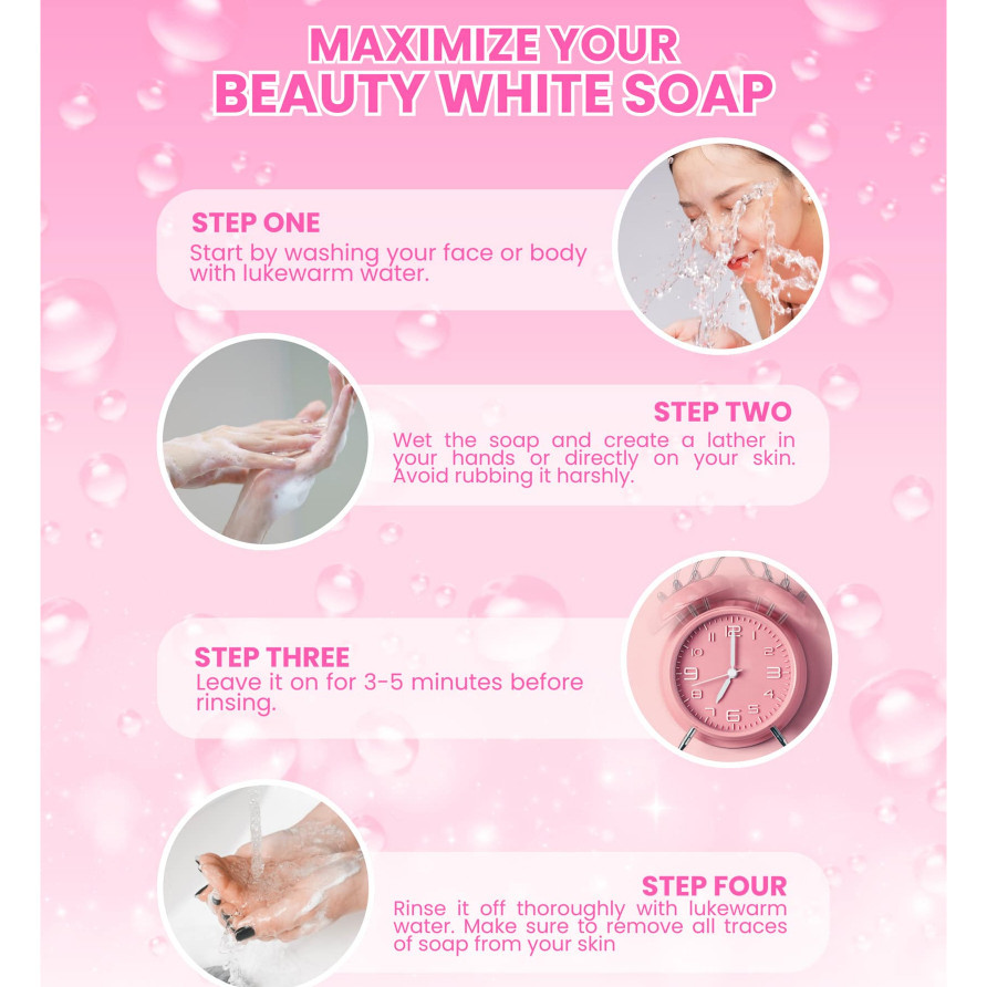 【BUY1 TAKE1】Beauty White Babe 10X Whitening Soap 5PCS PER PACK x70g | Whitening Anti aging - Image 7