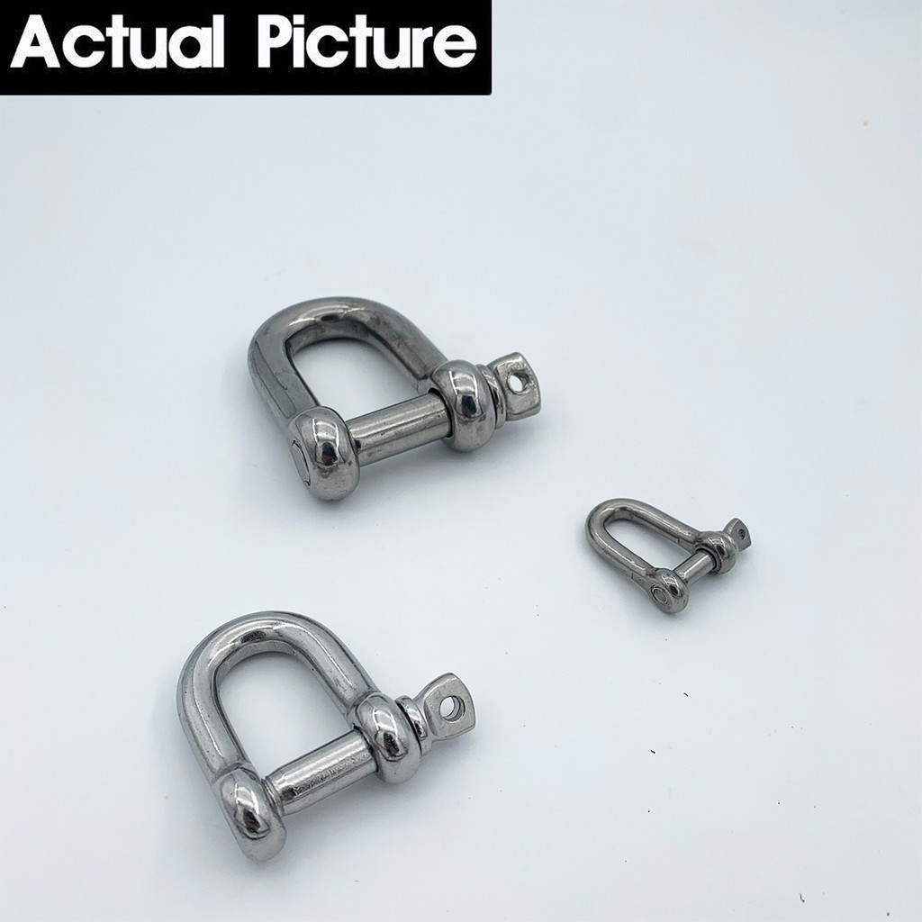 M14 304 Stainless Steel Corrosion-Resistant Lifting Shackle Stainless Steel D-Shackle - Image 2