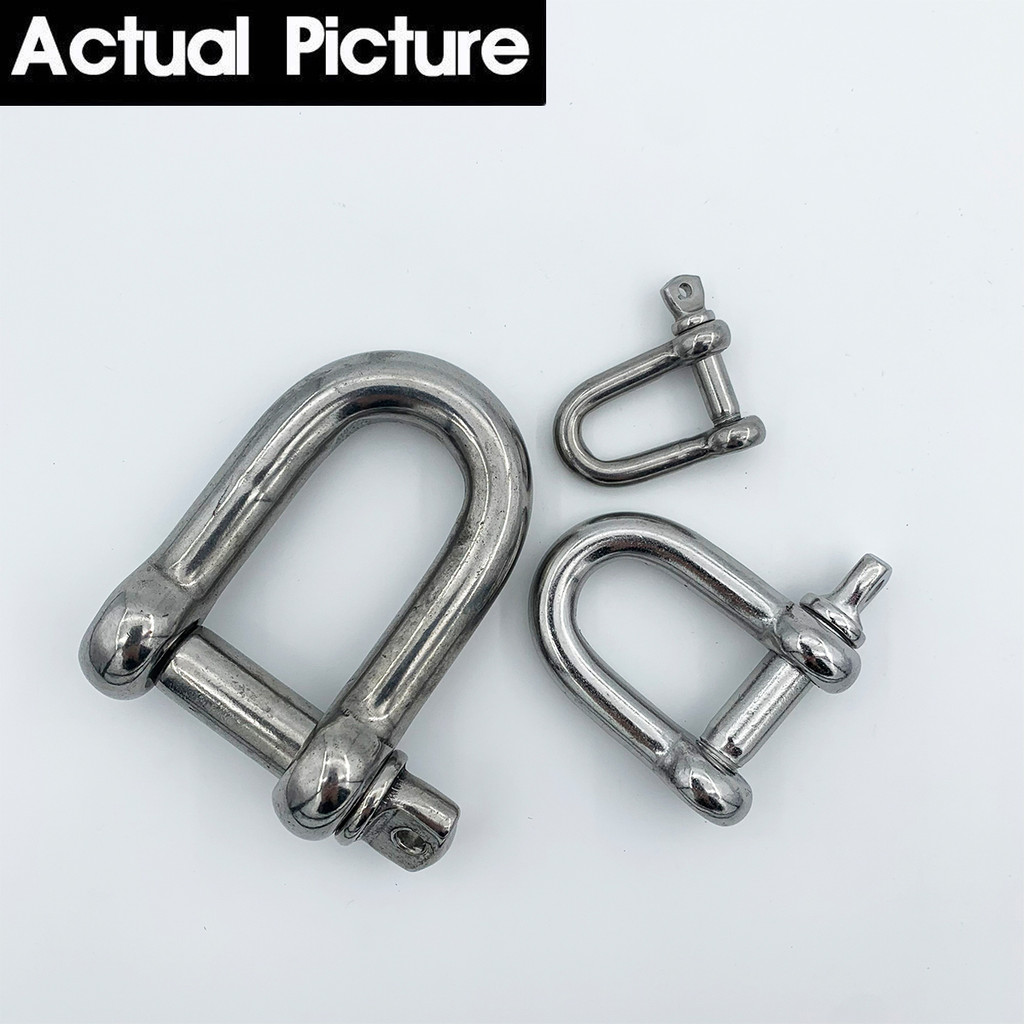 M14 304 Stainless Steel Corrosion-Resistant Lifting Shackle Stainless Steel D-Shackle - Image 5