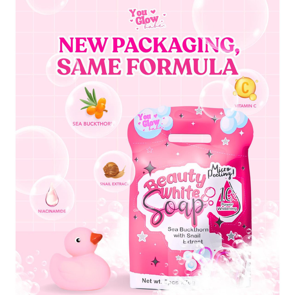 【BUY1 TAKE1】Beauty White Babe 10X Whitening Soap 5PCS PER PACK x70g | Whitening Anti aging - Image 3