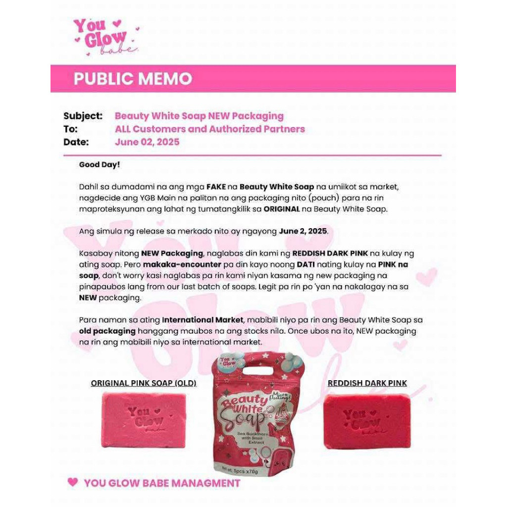 【BUY1 TAKE1】Beauty White Babe 10X Whitening Soap 5PCS PER PACK x70g | Whitening Anti aging - Image 2