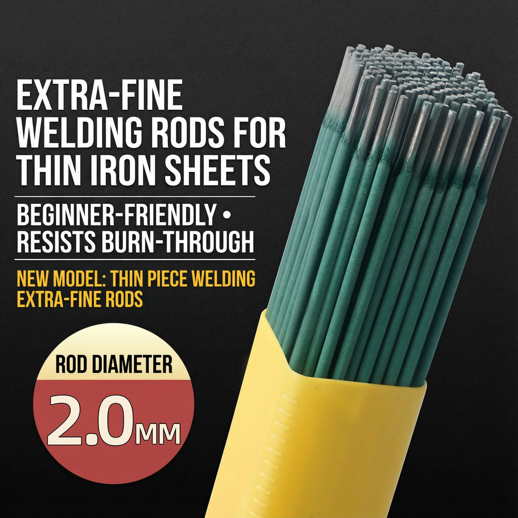 E6013 J422 Green Thin Welding Rod 2.0mm Electrodes AC DC for Galvanized Pipe Iron Angle Welding Rod
