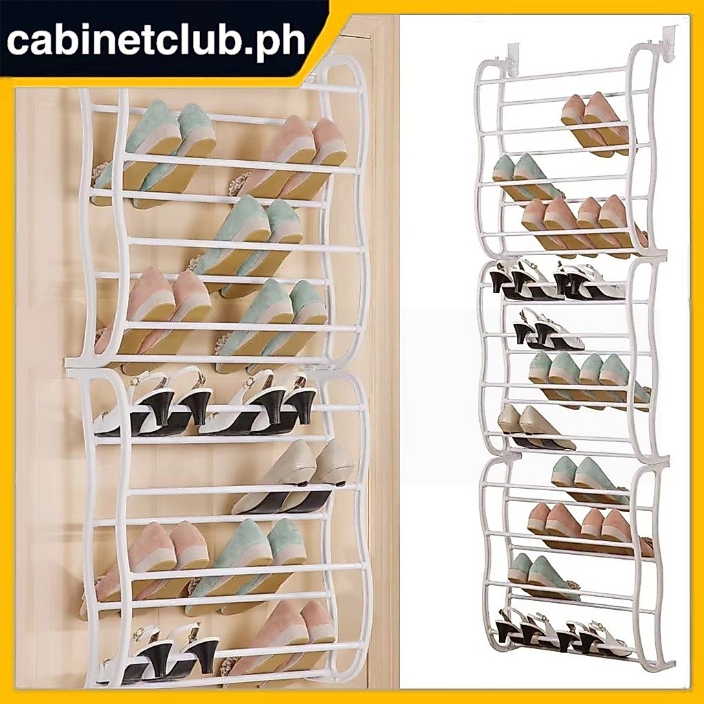 COD Over the Door Shoe Rack -36 Pair 12- Tier Hanging Shoes Organizer Wal Spac av