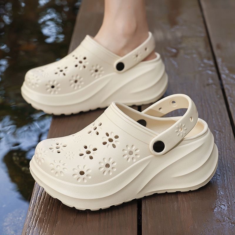 Calorie Clogs Anti-slip Lightweight Sandals 7.0CM Soft Comfortable Out/indoor Beach Sandals 8913