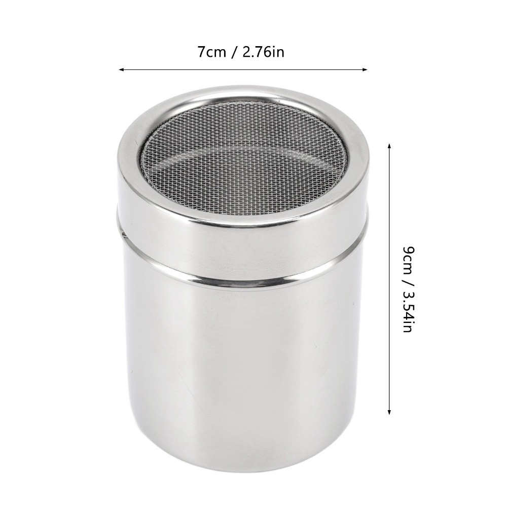 ADDOM Powder Sugar Shaker, Stainless Steel Rustproof Flour Sifter Shaker, Durable Widely Used With Lid Fine Mesh Seasoning Shaker Dredge For Baking - Image 4