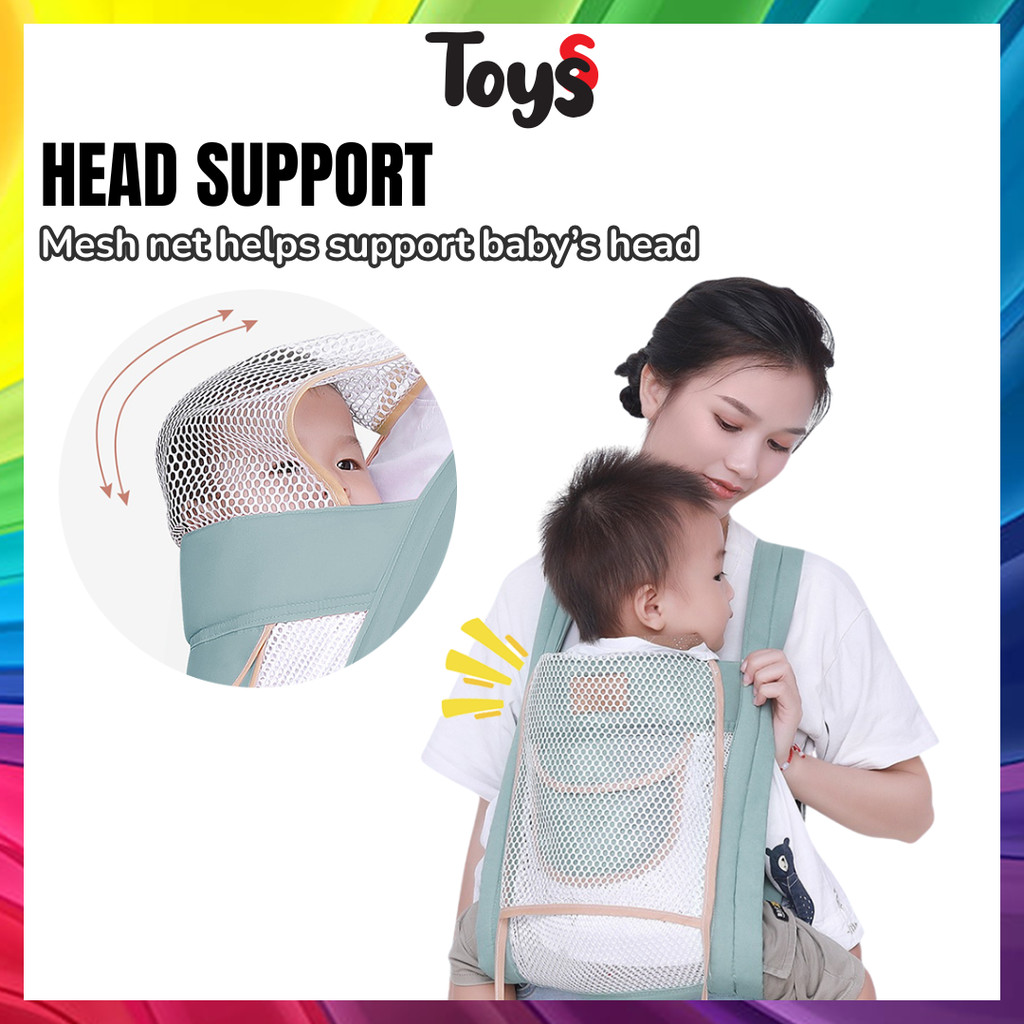 Toyss Ergonomic Baby Carrier Dukung Pendukung Baby Baby Carrier Toddler Carrier Gendong Baby Baba Sling Baby Carrier — view 4