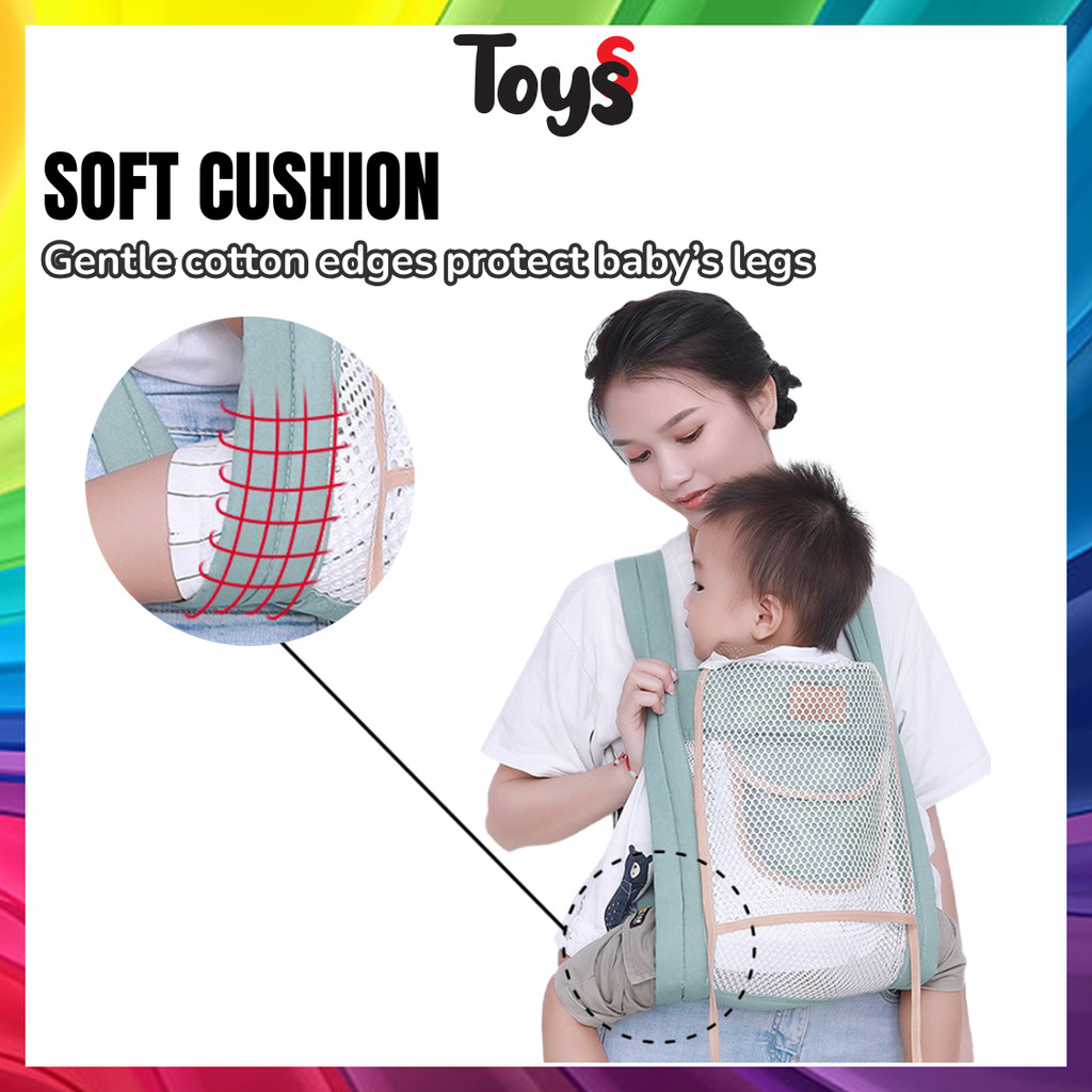 Toyss Ergonomic Baby Carrier Dukung Pendukung Baby Baby Carrier Toddler Carrier Gendong Baby Baba Sling Baby Carrier — view 2