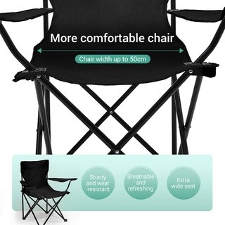 【COD】Portable Folding Chair Camping Chair Heavy Duty Folding Chair Outdoor Beach Chair Fishing Chair - Image 3