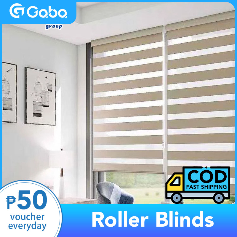 180cm//150cm140cm/90cm gabagroup Modern Korean Venetians Duo Roller Window Curtain blinds for window