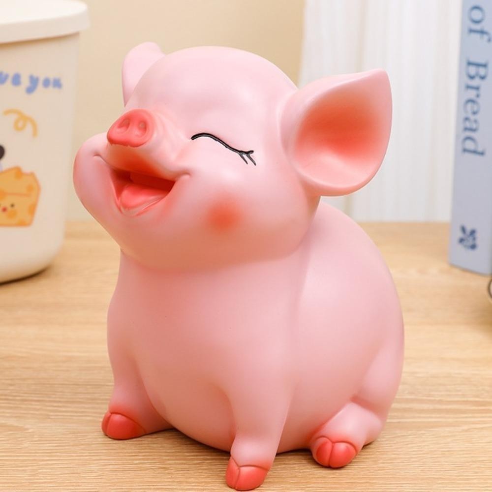 AXIWE Pig Piggy Bank, Savings Tank Large Capacity Animal Saving Box, Desktop Ornaments Decorative Openable Cartoon Zodiac Pig Ornaments Home Decor - Image 4