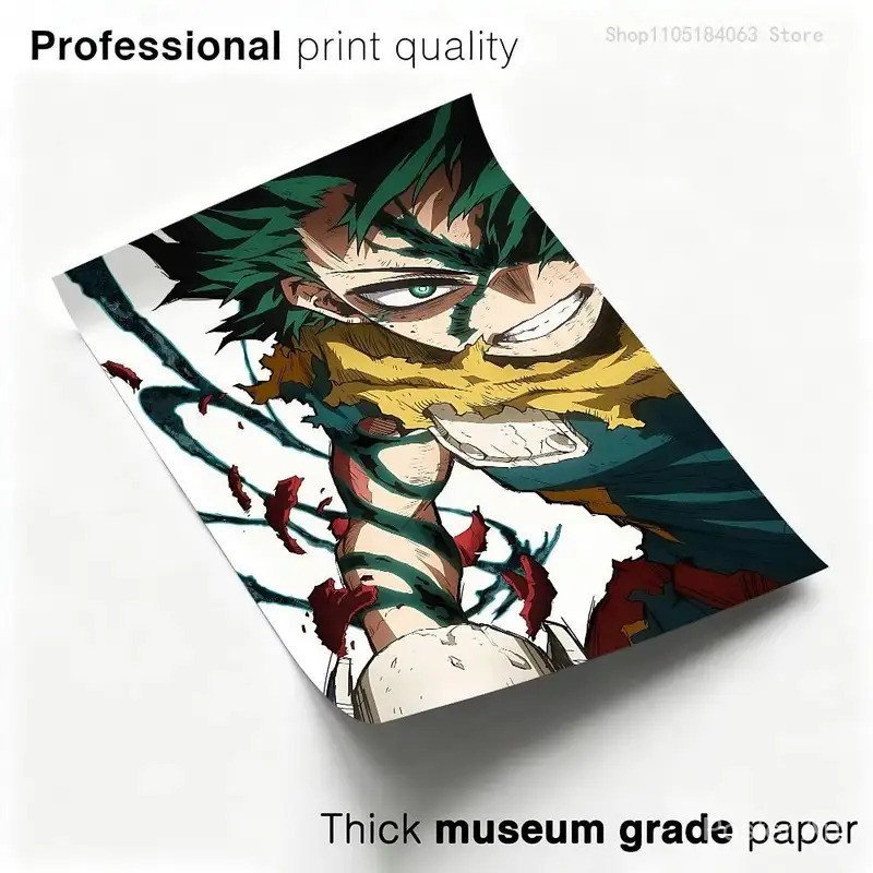 M-My H-Hero A-Academia 8 Poster Multi-Purpose Wall Art for Living Room Bedroom Office Hallway Bar Home Decor Gift - Image 4