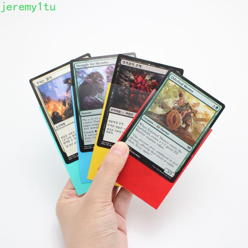 JEREMY Yugioh Card Holder, Matte 66x91mm Trading Card Sleeve, TCG Cards Protector 100PCS Penny Color Toy