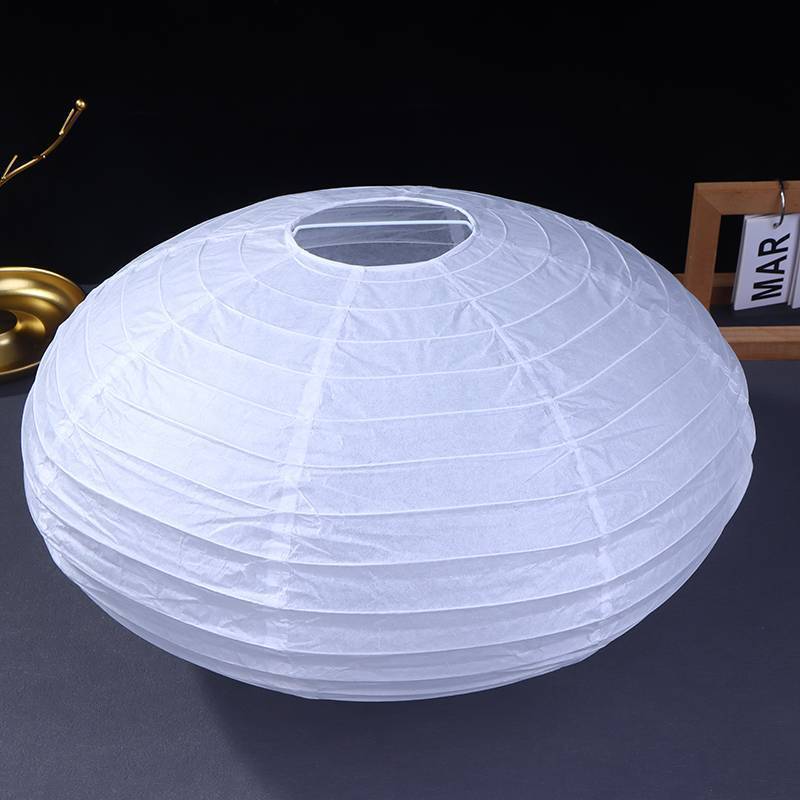 Tcph Flying Saucer Shape Paper Lamp Wedding Wall Sconces Chinese Wedding Party Balls Hanging Decoration Paper Ball Lampshade Jelly - Image 5