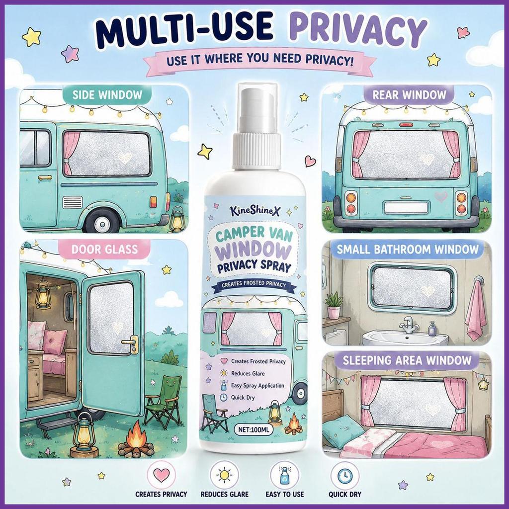 Frosted Spray Paint for Glass 100ml Anti-Glare Quick Dry Coating Window Privacy Shield Spray for RV Boat Home lofuth - Image 2