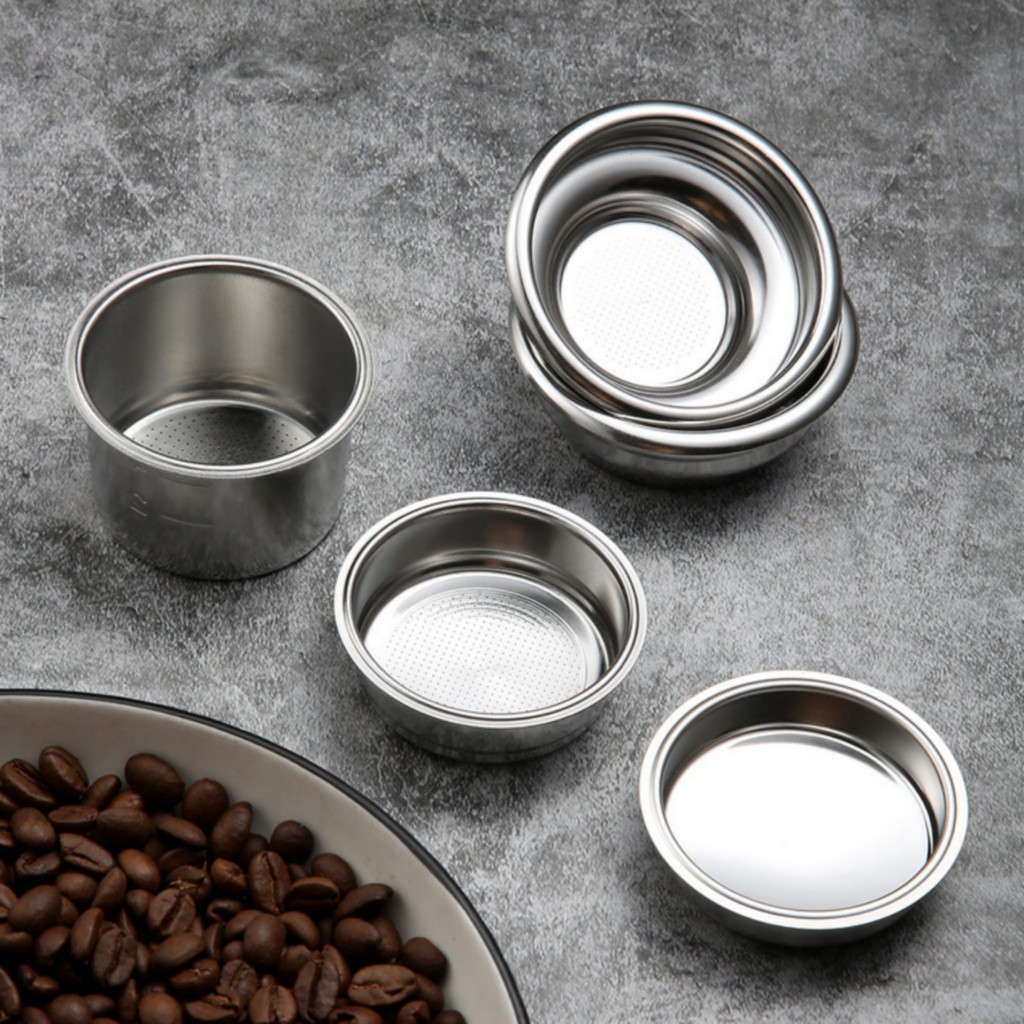 51mm Blind Basket Reusable Blind Filter Basket Backflush Insert Long-Lasting Metal Cup with Flat Bottom Compact