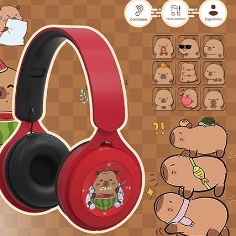 ks0722.ph Kapibara Headset Headset Bluetooth Wireless Headset Learning Laptop Noise Cancelling Microphone Long Battery Life 0904yYiUCNBB4 - Image 5