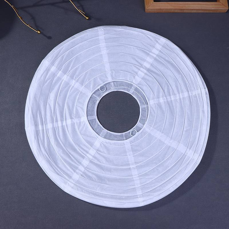 Tcph Flying Saucer Shape Paper Lamp Wedding Wall Sconces Chinese Wedding Party Balls Hanging Decoration Paper Ball Lampshade Jelly - Image 3