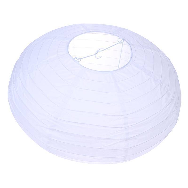 Tcph Flying Saucer Shape Paper Lamp Wedding Wall Sconces Chinese Wedding Party Balls Hanging Decoration Paper Ball Lampshade Jelly - Image 2