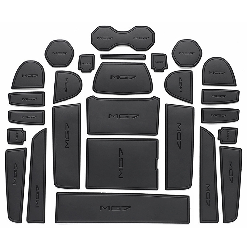 AntiSlip Gate Slot Cup Mat For MG7 2023 Accessories Door Groove Non-Slip Pad Leather Coaster QWR - Image 2