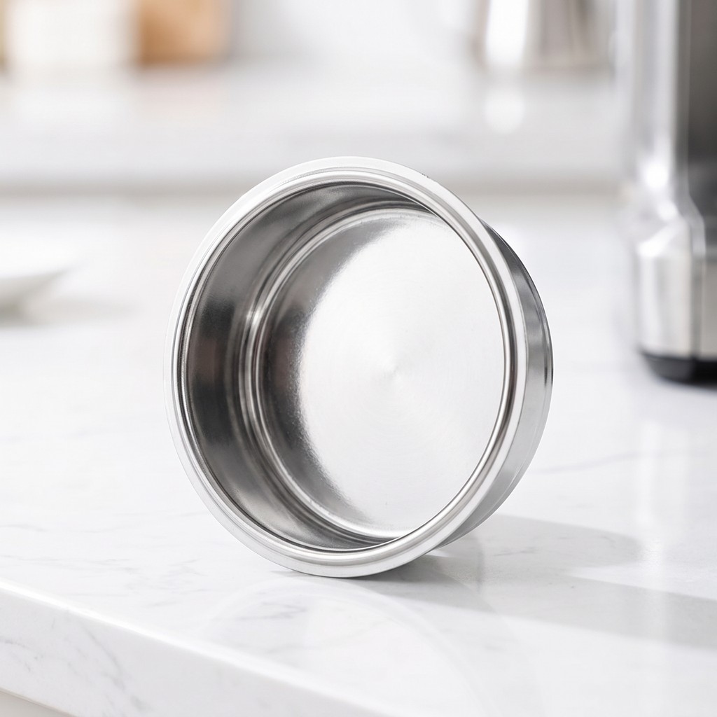 51mm Blind Basket Reusable Blind Filter Basket Backflush Insert Long-Lasting Metal Cup with Flat Bottom Compact - Image 4
