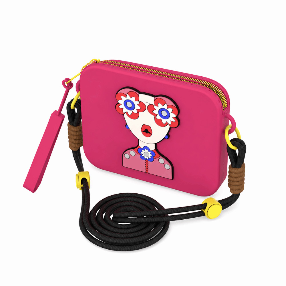 DEALSHOP Hanging Neck Bag, Silicone Anti-Lost Crossbody Bag, Simple Moistureproof Waterproof Large Capacity Mobile Phone Bag Students Use - Image 2