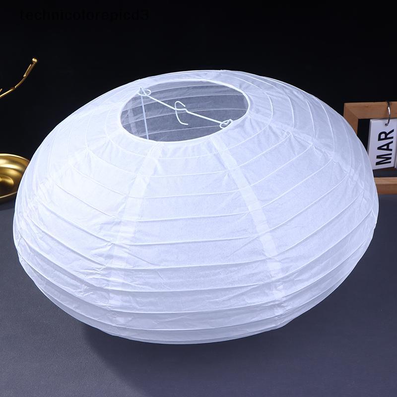 Tcph Flying Saucer Shape Paper Lamp Wedding Wall Sconces Chinese Wedding Party Balls Hanging Decoration Paper Ball Lampshade Jelly