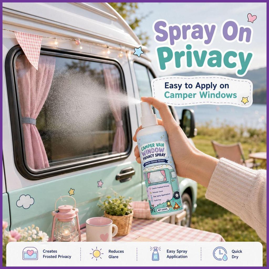 Frosted Spray Paint for Glass 100ml Anti-Glare Quick Dry Coating Window Privacy Shield Spray for RV Boat Home lofuth - Image 5