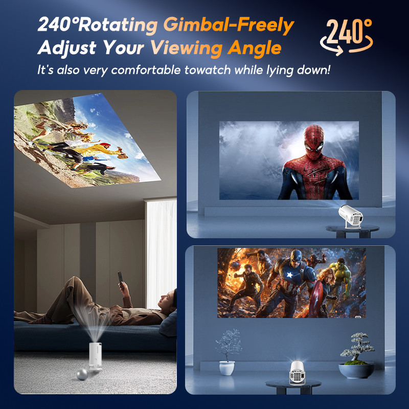 MODOFO Projector HY300 Android 11/13 4k Projectors Portable Mini Projector HD WIFI With bluetooth - Image 4