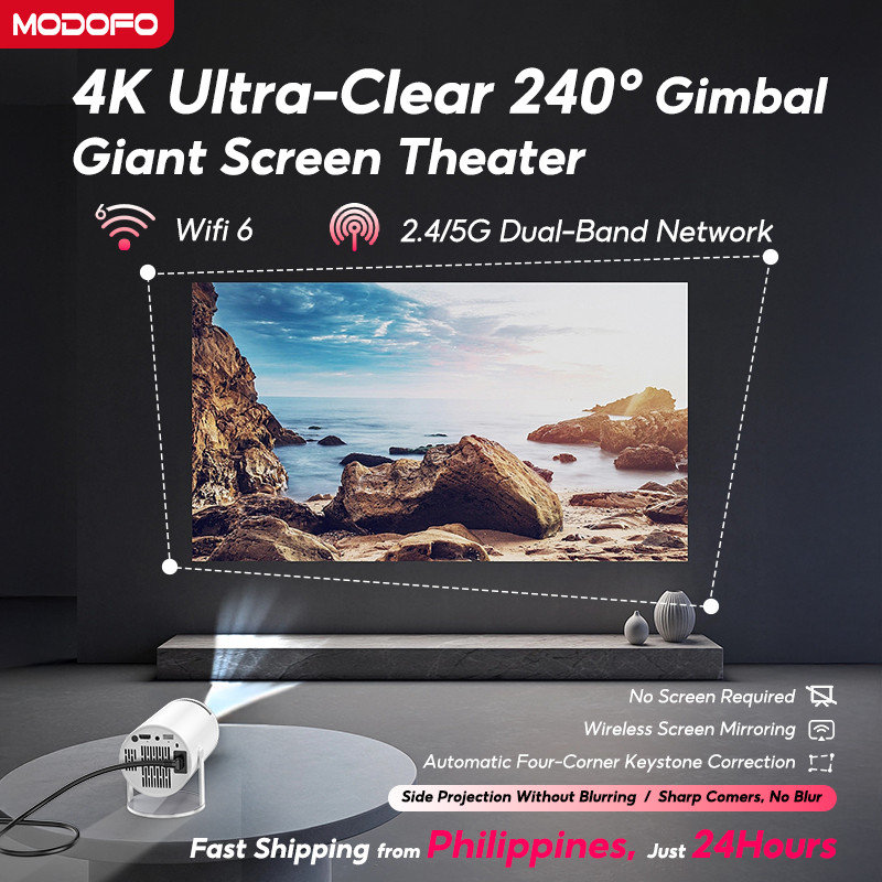 MODOFO Projector HY300 Android 11/13 4k Projectors Portable Mini Projector HD WIFI With bluetooth - Image 2