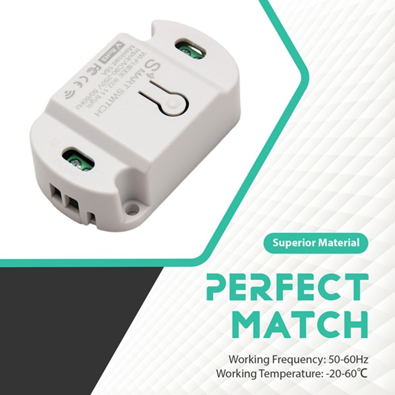 【darnellna】Tuya Wifi Smart Switch 16A Timer Wireless Light Switches Smart Home Voice Control for   Home Smart Life — view 2