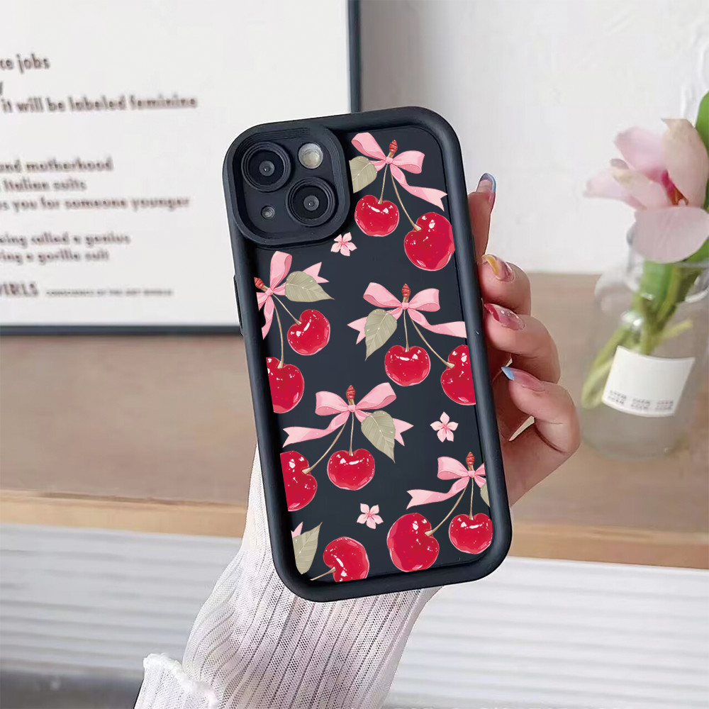 For Redmi 15 15C 14C Note 14 Pro 12C 13C Note13 12 Pro A3 10C 9C A1 9A 10A Cherry Bow Phone Case - Image 2