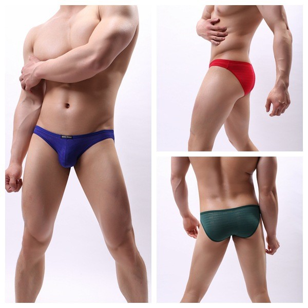 BRAVE PERSON Men's Underwear Lace Printed Breathable Low Waist Bikini Men's Triangle Pants B1124#