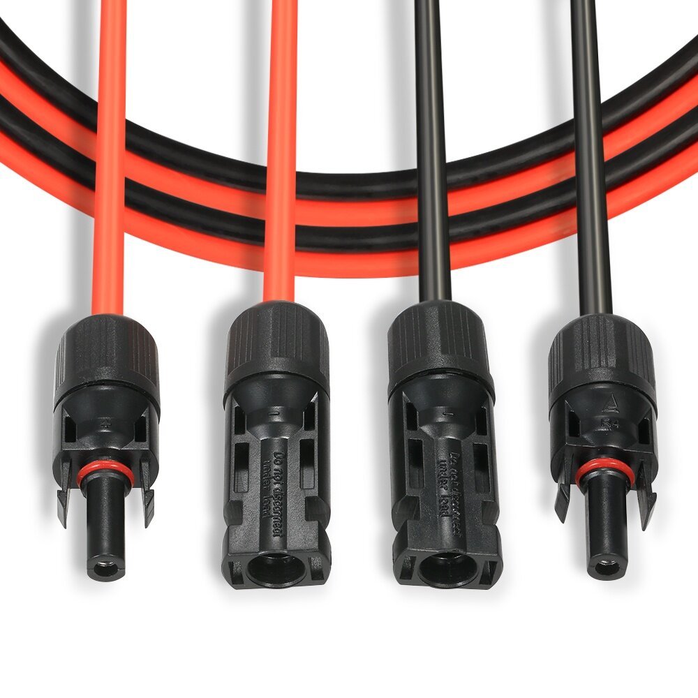 Solar Panel Extension Cable 10/20/30 Feet 12AWG Wire with MC4 Female and Male Connector 6m㎡/4m㎡ — view 4