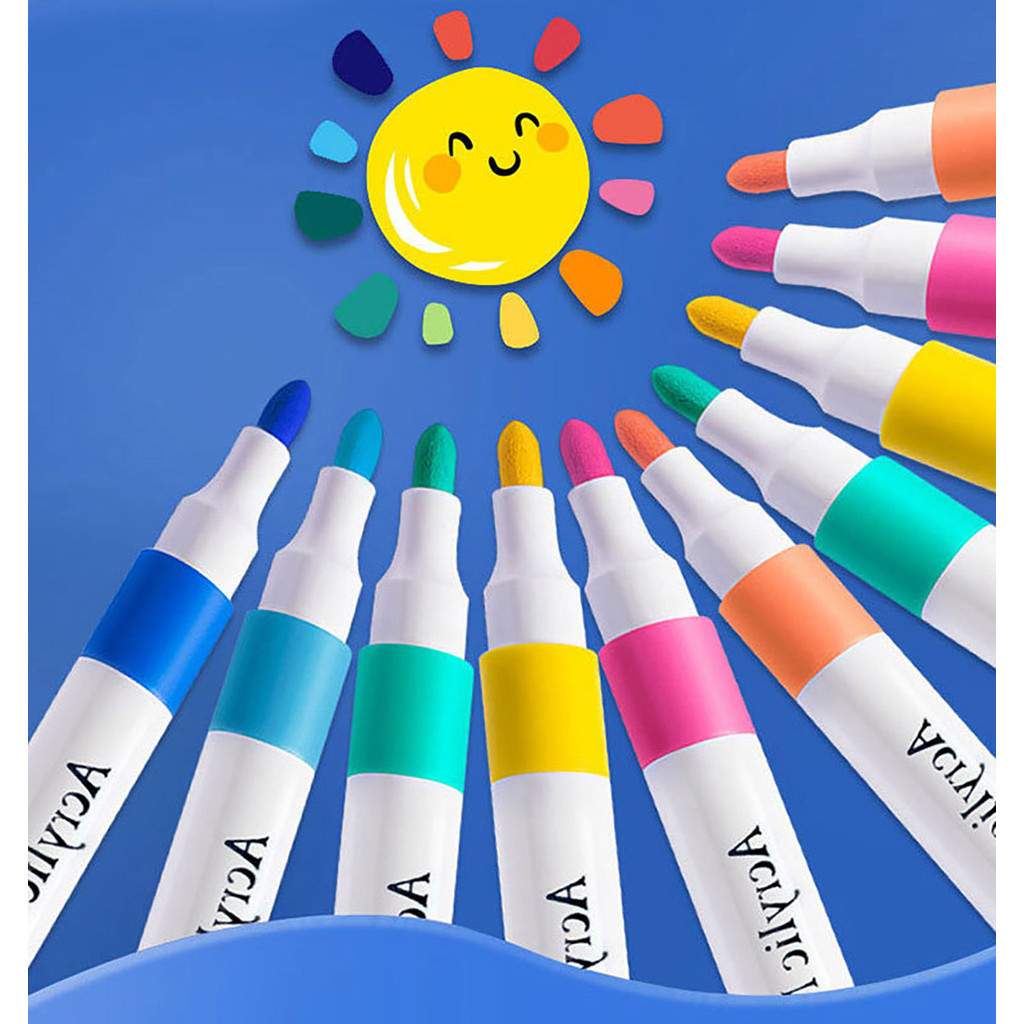 12/24/36/48/60/80 Colors Acrylic Marker Pen Set Color Marker Set Colored Pen color pen Coloring set — view 2