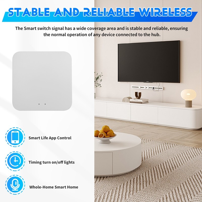 For Tuya Zigbee Hub Wireless Multi Mode Gateway for Smart Home for ZigBee Devices Via Smart Life Tuya Smart Home rang585 — view 4