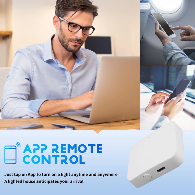 For Tuya Zigbee Hub Wireless Multi Mode Gateway for Smart Home for ZigBee Devices Via Smart Life Tuya Smart Home rang585 — view 2