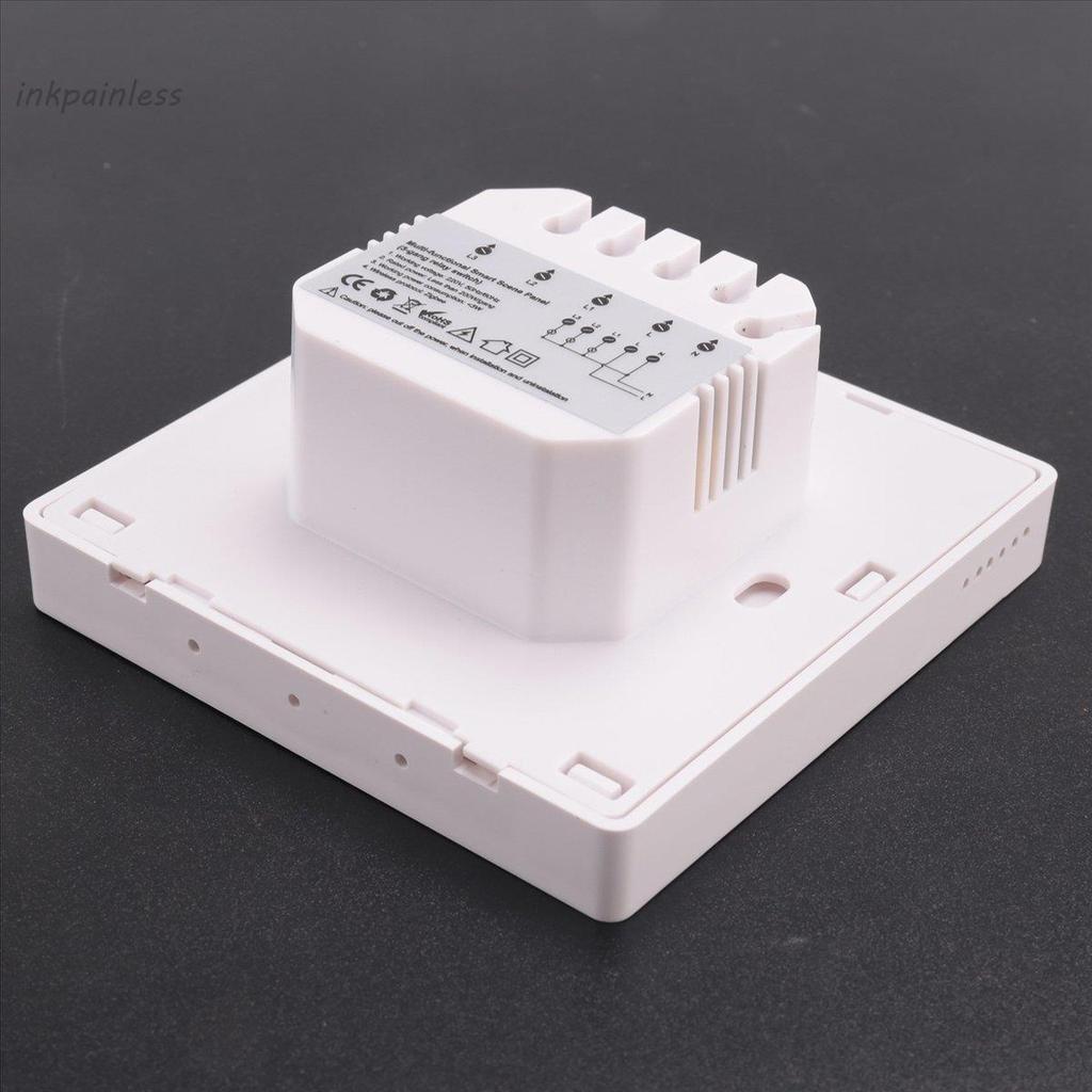 【inkpainless】1 PCS Tuya Smart Home Multiple Zigbee Smart Home Control Panel 4 Inch Switch Panel In-Wall Touchscreen Control for Home-EUplug — view 6