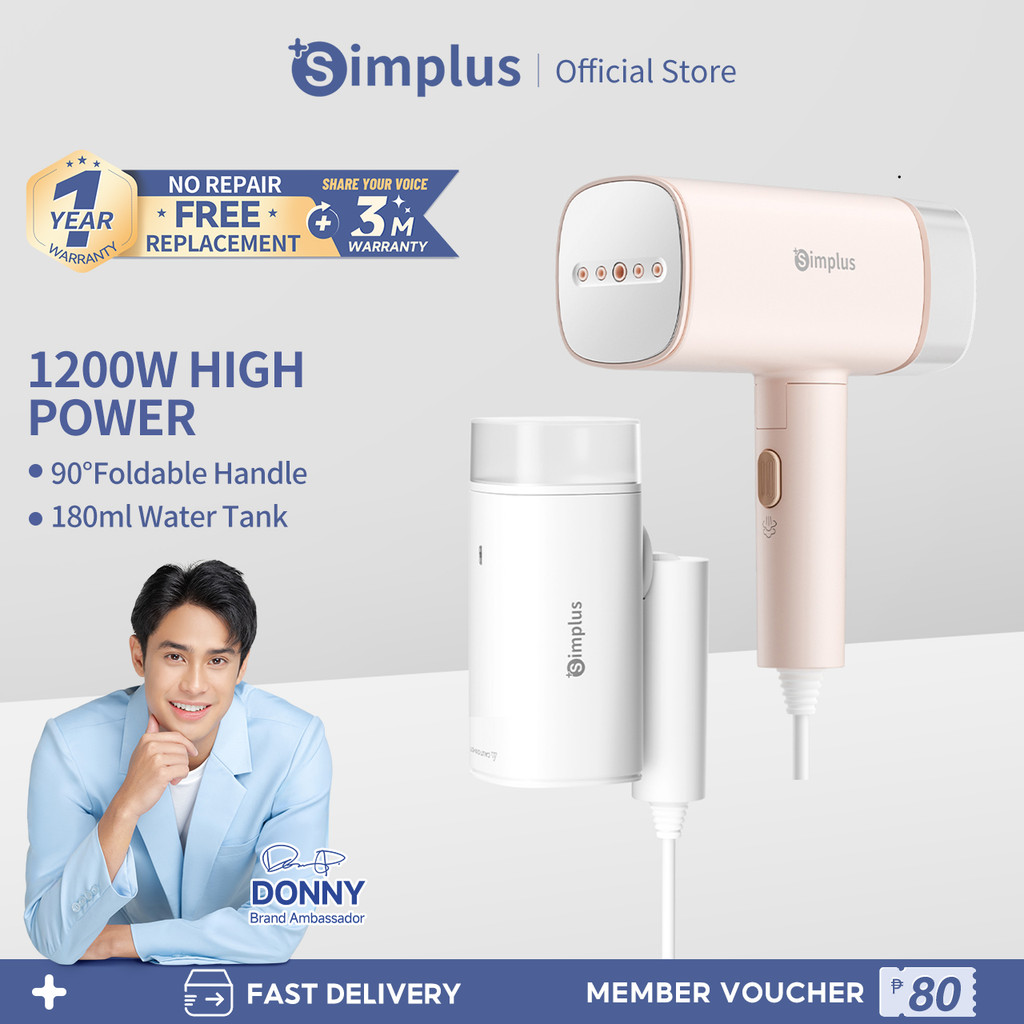 Simplus Steam Iron Handheld Garment Steamer Handheld 4 in 1 Multi-Function Foldable and Portable