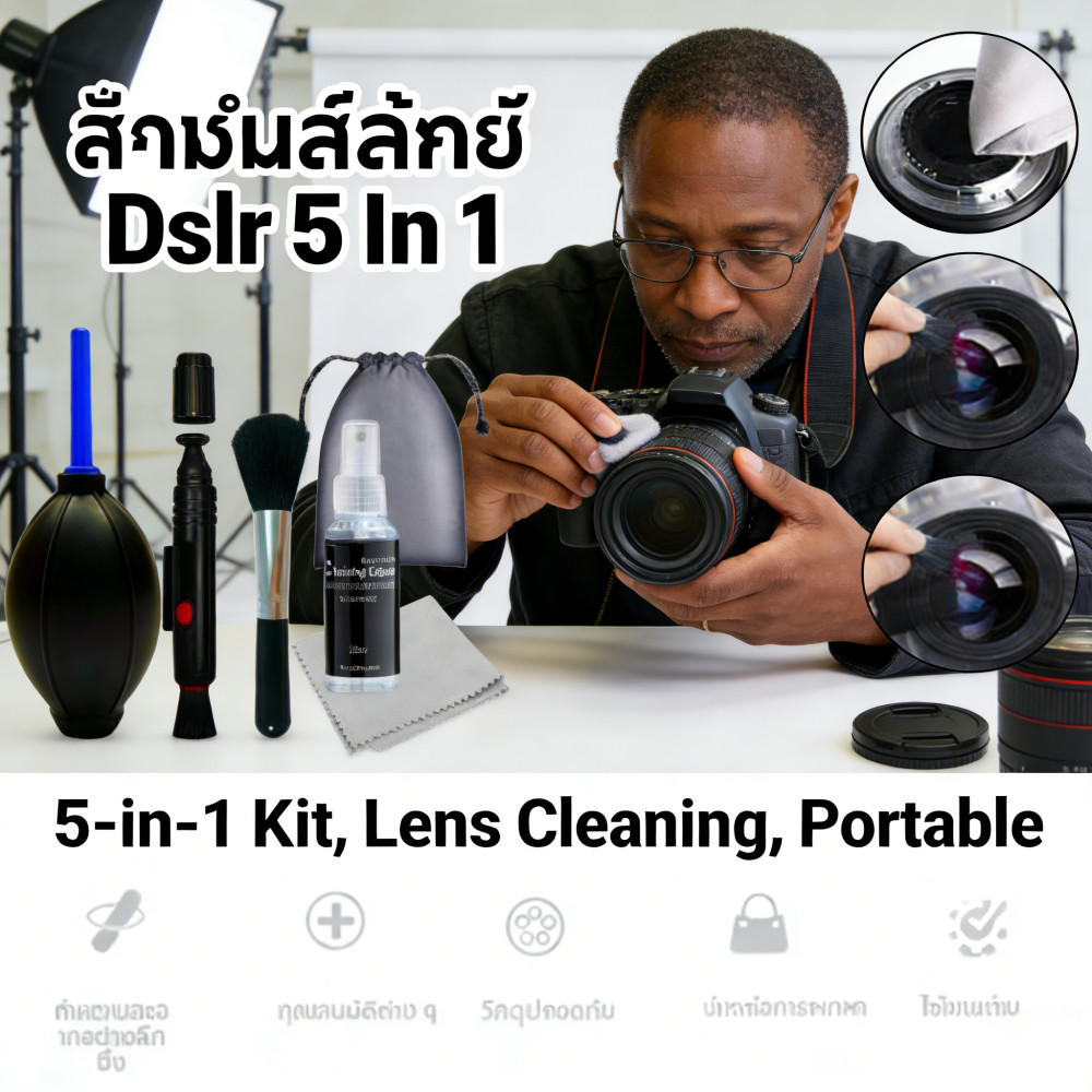 Camera Cleaning Tool 5 In 1 Kit Dslr