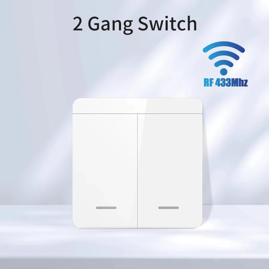 Tuya WiFi Smart Light Switch Smart Home Wireless RF 433mhz Push Button Wall Switch Via Alexa Google Home Alice Smart Life App — view 8