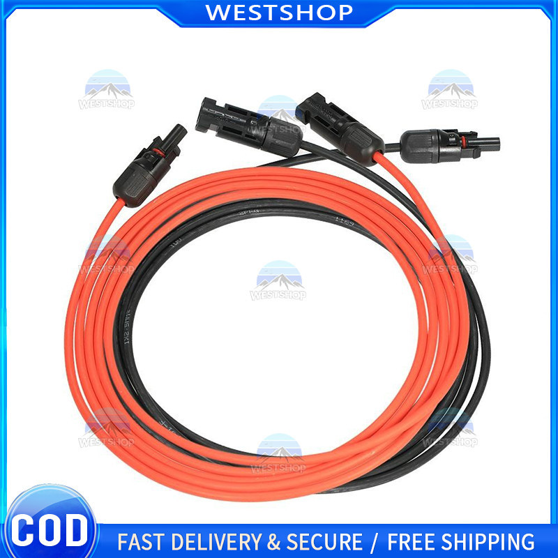 12AWG SOLAR PANEL EXTENSION CABLE 10 20 30 FEET WITH MC4 CONNECTOR
