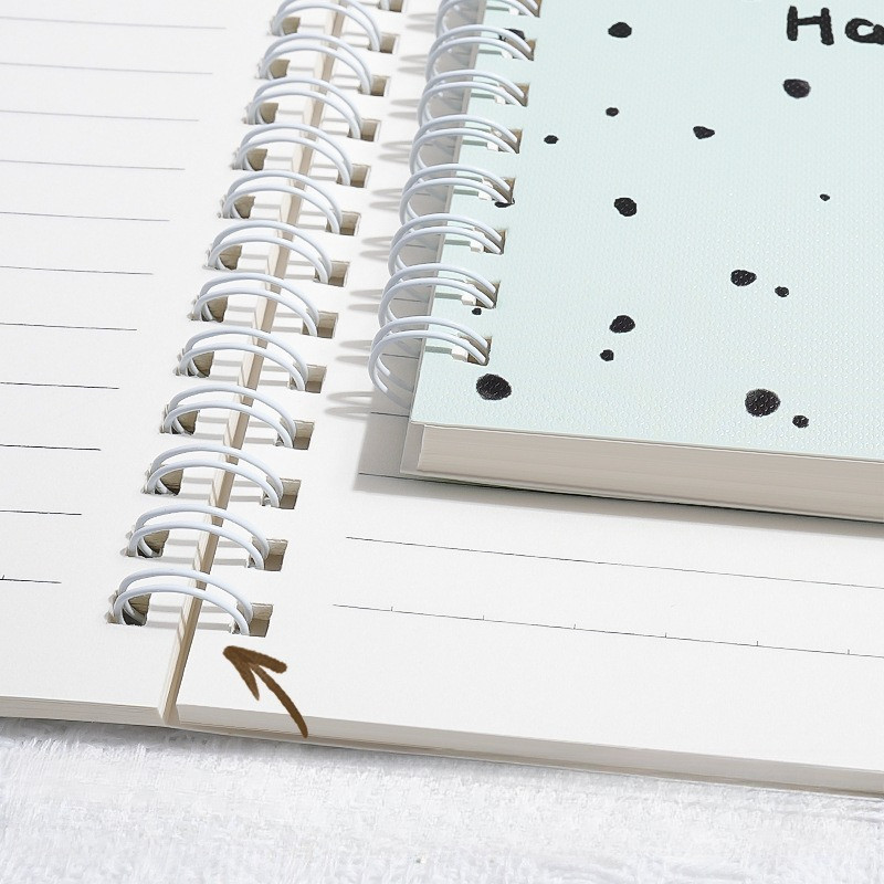 4pcs/A5 Notebook Binder Notebook Cute Pattern Notebook Coil Book Spiral Notebook Office Supplies — view 6