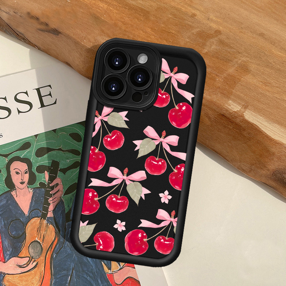 For Redmi 15 15C 14C Note 14 Pro 12C 13C Note13 12 Pro A3 10C 9C A1 9A 10A Cherry Bow Phone Case - Image 3