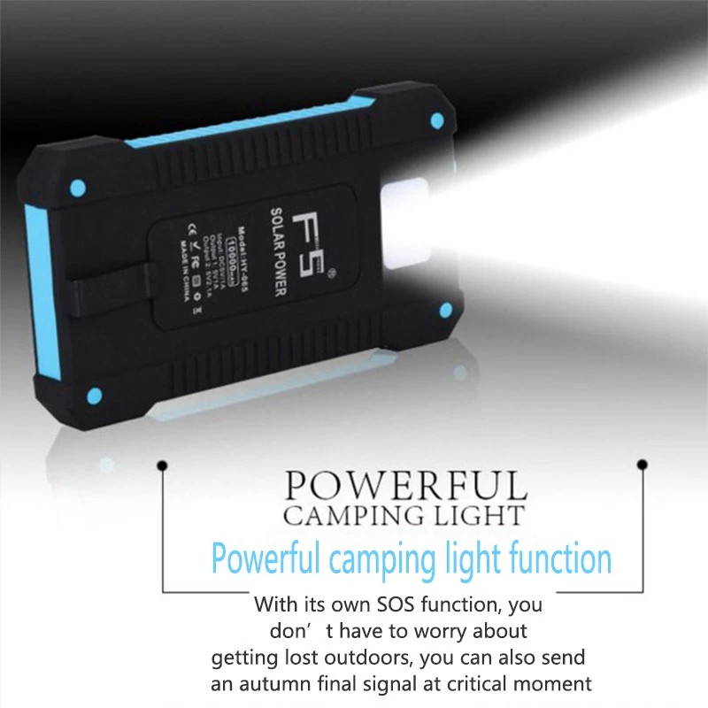 20000mAh Solar Power Bank, Waterproof Portable Charger with Fast Charging - Image 8