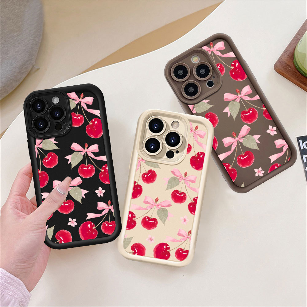 For Redmi 15 15C 14C Note 14 Pro 12C 13C Note13 12 Pro A3 10C 9C A1 9A 10A Cherry Bow Phone Case - Image 5