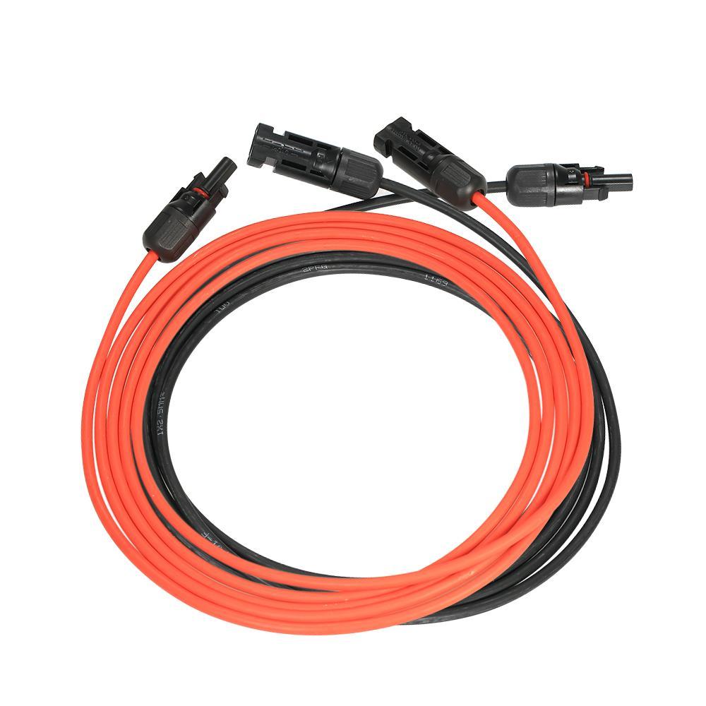 Solar Panel Extension Cable 10/20/30 Feet 12AWG Wire with MC4 Female and Male Connector 6m㎡/4m㎡ — view 6