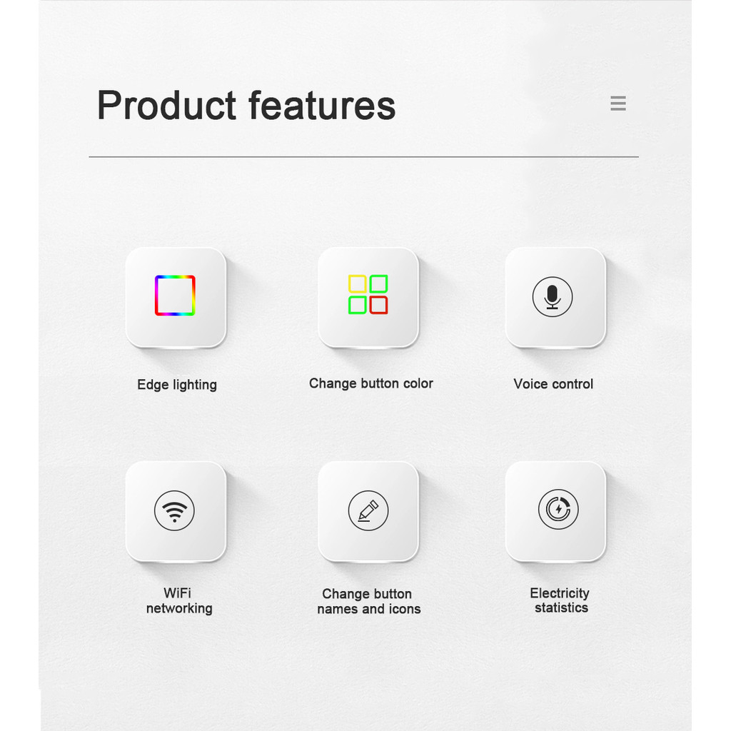 Tuya & Apple Homekit Smart Light Switch for Smart Home Work with Alexa and google Home Smart Home Products Wall Switches — view 7