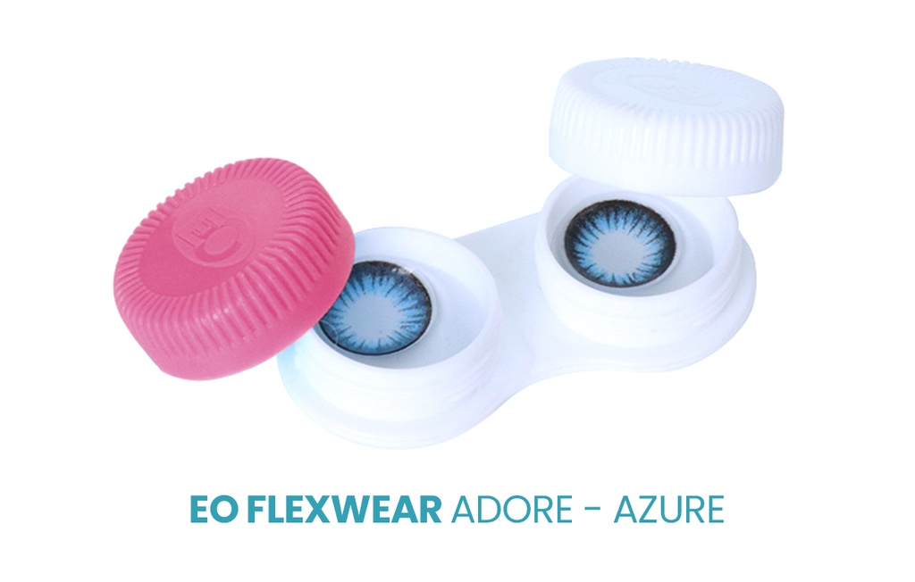 Eo Flexwear Adore Colored Graded Contact Lens With Free Solution Azure 1 Year Shopee 3734