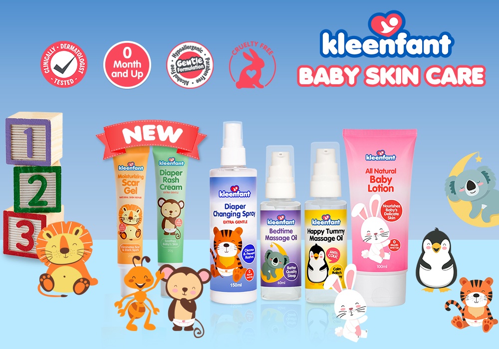 Kleenfant Moisturizing Scar Gel (20g) Babies natural care for dark spot