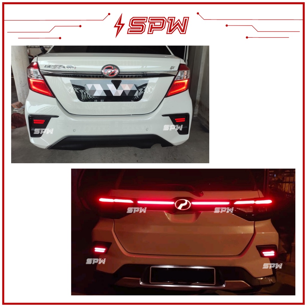 Perodua Bezza Ativa Alza 2022 Reflector Rear Bumper Fog Lamp LED ...